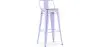 Banco Bar com encosto - Desenho Industrial - 76 cm - Stylix image 9