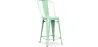 Banco Bar com Encosto - Design Industrial - 60cm - Stylix image 9