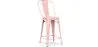Banco Bar com Encosto - Design Industrial - 60cm - Stylix image 9