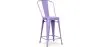 Banco Bar com Encosto - Design Industrial - 60cm - Stylix image 9