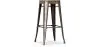 Banqueta de Design Industrial - Madeira & Aço - 76cm - Stylix image 9