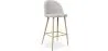 Banco estofado em tecido - Design escandinavo - 76cm - Evelyne image 9