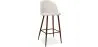Banco estofado em tecido - Design escandinavo - 76cm - Evelyne image 9