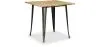 Mesa de jantar quadrada industrial - Madeira e metal - Stylix image 9