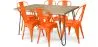 Pack Mesa de Jantar - Design Industrial 150cm + Pack de 6 Cadeiras de Jantar - Design Industrial - Hairpin Stylix image 9