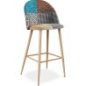 Banqueta Estofada em Patchwork - Estilo Escandinavo - Evelyne  image 9