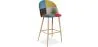 Banqueta Estofada em Patchwork - Estilo Escandinavo - Evelyne image 9