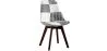 Cadeira de Jantar - Estofada em Patchwork Preto e Branco - Nova Edição - Sam image 9