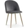 Cadeira de Jantar - Estofada em Veludo - Estilo Escandinavo - Evelyne image 9