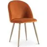 Cadeira de Jantar - Estofada em Veludo - Estilo Escandinavo - Evelyne image 9