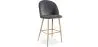 Banqueta Estofada em Veludo - Design Escandinavo - Evelyne image 9