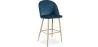 Banqueta Estofada em Veludo - Design Escandinavo - Evelyne image 9