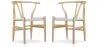 Conjunto de 2 cadeiras de jantar em madeira - Estilo escandinavo - Wish image 9