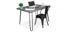 Conjunto de Mesa - Diseño Industrial 120cm - Hairpin + Cadeira de Jantar - Stylix image 9