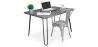 Conjunto de Mesa - Diseño Industrial 120cm - Hairpin + Cadeira de Jantar - Stylix image 9