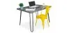 Conjunto de Mesa - Diseño Industrial 120cm - Hairpin + Cadeira de Jantar - Stylix image 9