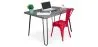 Conjunto de Mesa - Diseño Industrial 120cm - Hairpin + Cadeira de Jantar - Stylix image 9