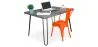Conjunto de Mesa - Diseño Industrial 120cm - Hairpin + Cadeira de Jantar - Stylix image 9