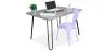 Conjunto de Mesa - Diseño Industrial 120cm - Hairpin + Cadeira de Jantar - Stylix image 9