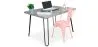 Conjunto de Mesa - Diseño Industrial 120cm - Hairpin + Cadeira de Jantar - Stylix image 9