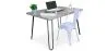 Conjunto de Mesa - Diseño Industrial 120cm - Hairpin + Cadeira de Jantar - Stylix image 9