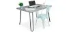 Conjunto de Mesa - Diseño Industrial 120cm - Hairpin + Cadeira de Jantar - Stylix image 9