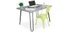 Conjunto de Mesa - Diseño Industrial 120cm - Hairpin + Cadeira de Jantar - Stylix image 9
