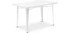 Mesa de jantar retangular - Design industrial - Metal branco - Ashi image 9