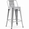 Banco Bar com Encosto - Desenho Industrial - 60cm - Nova Edição - Stylix image 9