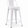 Banco Bar com Encosto - Desenho Industrial - 60cm - Nova Edição - Stylix image 9