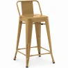 Banco Bar com Encosto - Desenho Industrial - 60cm - Nova Edição - Stylix image 9