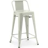 Banco Bar com Encosto - Desenho Industrial - 60cm - Nova Edição - Stylix image 9
