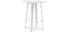 Mesa banquinho quadrada - Design industrial - 100 cm  - Galla image 9