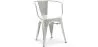 Cadeira de jantar com braços - Design industrial - Aço - Nova edição - Stylix image 9