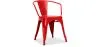 Cadeira de jantar com braços - Design industrial - Aço - Nova edição - Stylix image 9