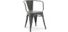 Cadeira de jantar com braços - Design industrial - Aço - Nova edição - Stylix image 9