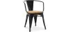 Cadeira de jantar com braços - Design industrial - Madeira e aço - Nova edição - Stylix image 9