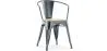 Cadeira de jantar com braços - Design industrial - Madeira e aço - Nova edição - Stylix image 9