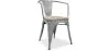 Cadeira de jantar com braços - Design industrial - Madeira e aço - Nova edição - Stylix image 9