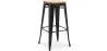 Banco Bar - Desenho Industrial - Madeira e Aço - 76cm - Nova Edição - Stylix image 9