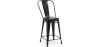 Banco bar com encosto - Design industrial - 60cm - Nova edição - Stylix image 9