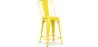 Banco bar com encosto - Design industrial - 60cm - Nova edição - Stylix image 9