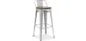 Banqueta de bar - desenho Industrial - Madera y Acero - 76cm - Stylix image 9