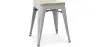 Banco Bar - Design Industrial - Madeira e Aço - 45cm - Nova Edição - Stylix image 9