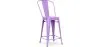 Banco Bar com Encosto - Design Industrial - 60cm - Stylix image 9