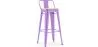 Banco Bar com encosto - Desenho Industrial - 76 cm - Stylix image 9