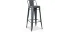 Banco Bar com Encosto - Desenho Industrial - 76cm - Nova Edição - Stylix image 9