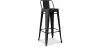 Banco Bar com Encosto - Desenho Industrial - 76cm - Nova Edição - Stylix image 9