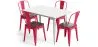 Pack Mesa de Jantar e 4 Cadeiras de Jantar Design Industrial - Nova Edição - Bistrot Stylix image 9
