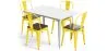 Pack Mesa de Jantar e 4 Cadeiras de Jantar Design Industrial - Nova Edição - Bistrot Stylix image 9